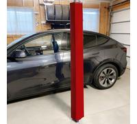 EXCLURA 6 ft Garage Pole Padding Square, Basketball Pole Padding Column Cover, Wrap Foam Basement Pillar Wrap, Universal Playground Post Protector(Red,4x4/10x10cm)