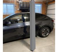 EXCLURA 6 ft Garage Pole Padding Square, Basketball Pole Padding Column Cover, Wrap Foam Basement Pillar Wrap, Universal Playground Post Protector(Gray,4x4/10x10cm)