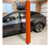 EXCLURA 6 ft Garage Pole Padding Square, Basketball Pole Padding Column Cover, Wrap Foam Basement Pillar Wrap, Universal Playground Post Protector(Orange,4x4/10x10cm)