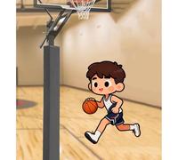 EXCLURA 6ft Basketball Hoop Post Padding for Player Protection, Outdoor Playground Pole Protection Pad, Waterproof Basement Column Cover Wrap Around(Gray,12"x12" (30x30cm))