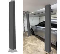 EXCLURA 7ft Garage Pole Padding Wrap Self Adhesive Basement Pole, Custom Square Basketball Pole Pad Cover, Universal Pole Cover Padded Column Wrap(Gray,11x11/28x28cm)