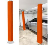 EXCLURA 7ft Garage Pole Padding Wrap Self Adhesive Basement Pole, Custom Square Basketball Pole Pad Cover, Universal Pole Cover Padded Column Wrap(Orange,9x9/23x23cm)