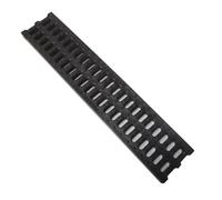 EXCLURA Drainage Channel Narrow Channel Drain Grate 4 Inch Width, HDPE Drainage Trench Plate with Grill, Rain Gutter Drain Channel Cover for Houseside/Sidewalk