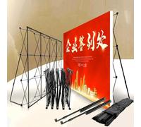 EXCLURA Iron Collapsible Poster Display Stand + Fixing Strips + Back Support Bars, Exhibit Pop Up Banner Display Stand, Wedding Photography Space Truss(3.05x6.05m(10ftx19.8ft))
