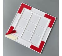 EXCLURA No Drill Self Adhesive Access Panel White, Removable Wall Hole Hatch Cover, Quick Install Revision Door for Concealed Pipes/Valves/Wires(100x100mm(4x4))