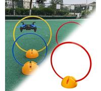 EXCLURA Outdoor Diy Quadcopter Obstacle Course Kit, Rc Planes Drone Racing Game Loop Gate Set, RC FPV Training Hoop for Age 6-12 Kids or Adults(Red,50cm(19 3/4"))