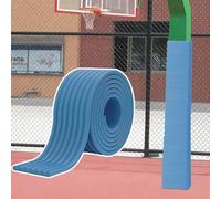 EXCLURA Outdoor Playground Column Protector, 6.6ft Basketball Pole Pad, Self-Adhesive Soft Foam Wrap Padding, Edge Guard for Wall Post/Pipe Scratch(Blue,5pcs)