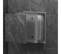 EXCLURA Plastic Concealed Access Panel, Invisible Tileable Inspection Hatch Cover, Electrical/Plumbing Service Door, Removable Revision Door(Gray,15x20cm(5 7/8x7 7/8"))
