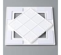 EXCLURA Self-Adhesive Access Panel with Removable Cover, Snap-Fit Inspection Hatch Service Door, Plastic Wall Hole Cover for Plumbing/Electrical(380x380mm(15x15))