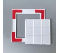 EXCLURA Self-Adhesive Plastic Access Panel, Snap-Fit Inspection Door for Walls & Ceilings, Small Bathroom Wall Hole Cover Hide Unsightly Holes( 160x160mm(6 1/4x6 1/4"))