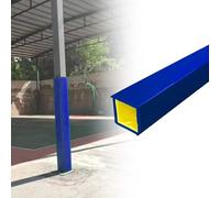 EXCLURA Square Basketball Pole Pad 5x5 4x4 6x6 in, Basketball Pole Padding Wrap for Youth, Custom Color/Size Basement Post Protective Cushion(Blue 4ft/122cm,12x12/30x30cm)