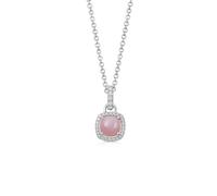 Exclusive 18ct White Gold 0.20ct Diamond Cushion Pendant