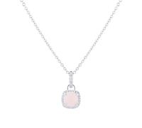 Exclusive 18ct White Gold 0.20ct Diamond Cushion Pendant