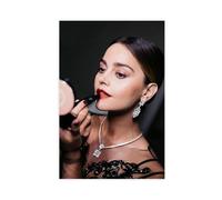 Exclusive Art Beautiful Actress Jenna Coleman Vintage Portrait Poster 3 Canvas Poster Wall Art Decor Print Picture Paintings for Living Room Bedroom Decoration 24x36inch(60x90cm)