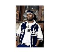 Exclusive Art Charismatic Rapper 50 Cent Portrait Poster 5 Canvas Poster Bedroom Decor Landscape Office Room Decor Gift 16x24inch(40x60cm)