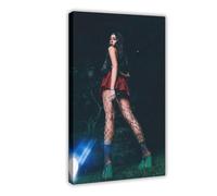 Exclusive Art Charismatic Singer Leah Kate Portrait Poster 1 Canvas Poster Bedroom Decor Landscape Office Room Decor Gift 24x36inch(60x90cm)