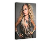 Exclusive Art Charismatic Singer Rita Posters Ora Portrait Poster 5 Canvas Poster Wall Art Decor Print Picture Paintings for Living Room Bedroom Decoration 16x24inch(40x60cm)