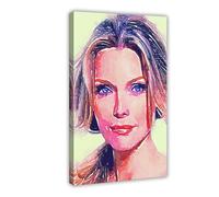 Exclusive Art Charming Actress Michelle Pfeiffer Portrait Poster 6 Canvas Poster Wall Art Decor Print Picture Paintings for Living Room Bedroom Decoration 20x30inch(50x75cm)