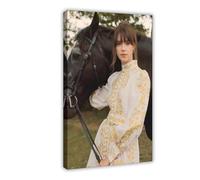 Exclusive Art Elegant Actress Posters Daisy Edgar Jones Portrait Poster 2 Canvas Poster Wall Art Decor Print Picture Paintings for Living Room Bedroom Decoration 16x24inch(40x60cm)