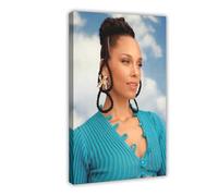Exclusive Art Elegant Singer Alicia Posters Keys Portrait Poster 1 Canvas Poster Wall Art Decor Print Picture Paintings for Living Room Bedroom Decoration 12x18inch(30x45cm)