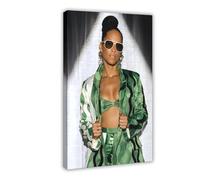 Exclusive Art Elegant Singer Alicia Posters Keys Portrait Poster 11 Canvas Poster Wall Art Decor Print Picture Paintings for Living Room Bedroom Decoration 08x12inch(20x30cm)