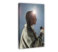 Exclusive Art Elegant Singer Alicia Posters Keys Portrait Poster 6 Canvas Poster Wall Art Decor Print Picture Paintings for Living Room Bedroom Decoration 16x24inch(40x60cm)