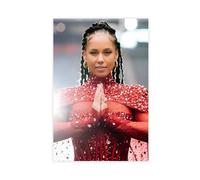 Exclusive Art Elegant Singer Alicia Posters Keys Portrait Poster 7 Canvas Poster Bedroom Decor Landscape Office Room Decor Gift 16x24inch(40x60cm)