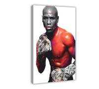 Exclusive Art Famous Boxer Floyd Mayweather Portrait Poster 3 Canvas Poster Wall Art Decor Print Picture Paintings for Living Room Bedroom Decoration 24x36inch(60x90cm)
