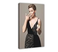 Exclusive Art Gentle Actress Posters Elizabeth Banks Portrait Poster 2 Canvas Poster Wall Art Decor Print Picture Paintings for Living Room Bedroom Decoration 24x36inch(60x90cm)