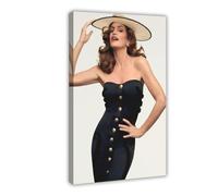 Exclusive Art Glamorous Sexy And Charming Model Cindy Posters Crawford Portrait Poster 3 Canvas Poster Wall Art Decor Print Picture Paintings for Living Room Bedroom Decoration 24x36inch(60x90cm)