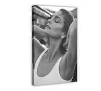 Exclusive Art Glamorous Sexy And Charming Model Cindy Posters Crawford Portrait Poster 4 Canvas Poster Wall Art Decor Print Picture Paintings for Living Room Bedroom Decoration 16x24inch(40x60cm)