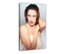 Exclusive Art Gracious Model Posters Famke Janssen Portrait Poster 2 Canvas Poster Wall Art Decor Print Picture Paintings for Living Room Bedroom Decoration 24x36inch(60x90cm)