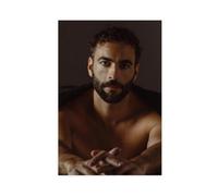 Exclusive Art Handsome Singer Marco Mengoni Glamorous Portrait Poster 4 Canvas Poster Wall Art Decor Print Picture Paintings for Living Room Bedroom Decoration 16x24inch(40x60cm)