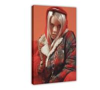 Exclusive Art Influential Billie Singer Eilish Portrait Poster 3 Canvas Poster Bedroom Decor Landscape Office Room Decor Gift 24x36inch(60x90cm)