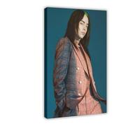 Exclusive Art Influential Billie Singer Eilish Portrait Poster 5 Canvas Poster Wall Art Decor Print Picture Paintings for Living Room Bedroom Decoration 12x18inch(30x45cm)