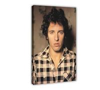 Exclusive Art Influential Singer Bruce Springsteen Portrait Poster 1 Canvas Poster Wall Art Decor Print Picture Paintings for Living Room Bedroom Decoration 08x12inch(20x30cm)