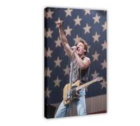Exclusive Art Influential Singer Bruce Springsteen Portrait Poster 7 Canvas Poster Wall Art Decor Print Picture Paintings for Living Room Bedroom Decoration 24x36inch(60x90cm)