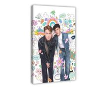 Exclusive Art Kit Connor And Joe Locke Heartstopper Charlie Spring And Nick Nelson Romantic Portrait Poster 2 Canvas Poster Wall Art Decor Print Picture Paintings for Living Room Bedroom Decoration 24