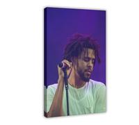 Exclusive Art Popular Rapper J Cole Portrait Poster 1 Canvas Poster Bedroom Decor Landscape Office Room Decor Gift 12x18inch(30x45cm)
