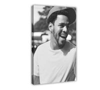 Exclusive Art Popular Rapper J Cole Portrait Poster 3 Canvas Poster Wall Art Decor Print Picture Paintings for Living Room Bedroom Decoration 08x12inch(20x30cm)