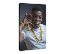 Exclusive Art Popular Rapper Southern Hip Hop Boosie Badazz Portrait Poster 2 Canvas Poster Wall Art Decor Print Picture Paintings for Living Room Bedroom Decoration 20x30inch(50x75cm)
