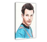 Exclusive Art Popular Singer Louis Tomlinson Portrait Poster 5 Canvas Poster Wall Art Decor Print Picture Paintings for Living Room Bedroom Decoration 12x18inch(30x45cm)