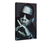 Exclusive Art Popular Singer Rapper JAY Z Portrait Poster 3 Canvas Poster Wall Art Decor Print Picture Paintings for Living Room Bedroom Decoration 20x30inch(50x75cm)