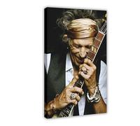 Exclusive Art Popular Singer The Rolling Stones Rock Legend Keith Richards Portrait Poster 3 Canvas Poster Wall Art Decor Print Picture Paintings for Living Room Bedroom Decoration 12x18inch(30x45cm)
