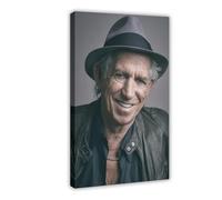 Exclusive Art Popular Singer The Rolling Stones Rock Legend Keith Richards Portrait Poster 7 Canvas Poster Wall Art Decor Print Picture Paintings for Living Room Bedroom Decoration 12x18inch(30x45cm)