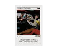 Exclusive Art Rapper Jack Poster Harlow Music Cover Thats What They All Say Canvas Poster Wall Art Decor Print Picture Paintings for Living Room Bedroom Decoration 08x12inch(20x30cm)