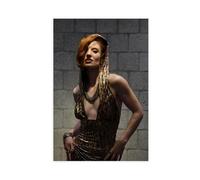 Exclusive Art Sensational Singer Jess Glynne Portrait Poster 4 Canvas Poster Bedroom Decor Landscape Office Room Decor Gift 08x12inch(20x30cm)