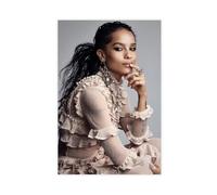 Exclusive Art Sexy Actress Posters Zoe Kravitz Portrait Poster 2 Canvas Poster Bedroom Decor Landscape Office Room Decor Gift 08x12inch(20x30cm)