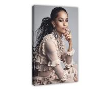 Exclusive Art Sexy Actress Posters Zoe Kravitz Portrait Poster 2 Canvas Poster Wall Art Decor Print Picture Paintings for Living Room Bedroom Decoration 20x30inch(50x75cm)