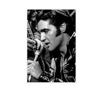 Exclusive Art Singer Elvis Posters Presley King Of Rock Vintage Portrait Poster 3 Canvas Poster Bedroom Decor Landscape Office Room Decor Gift 12x18inch(30x45cm)